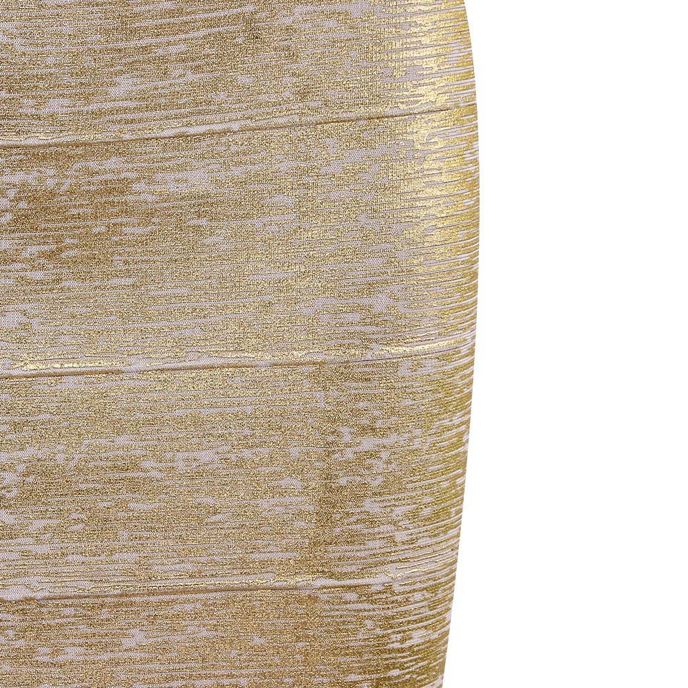 Marian Style Elegant Gold Bandage Skirt | Chic Hip-Wrap