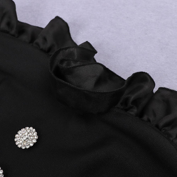 Marian Style Elegant Off-Shoulder Lace Black Dress - Marian Style Boutique