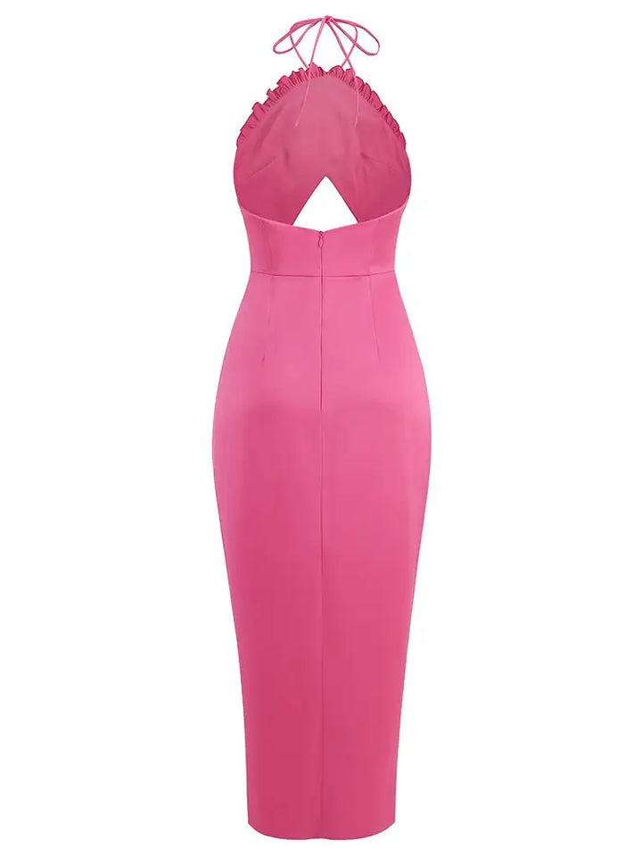 Marian Style Romantic pink floral gown - Marian Style Boutique