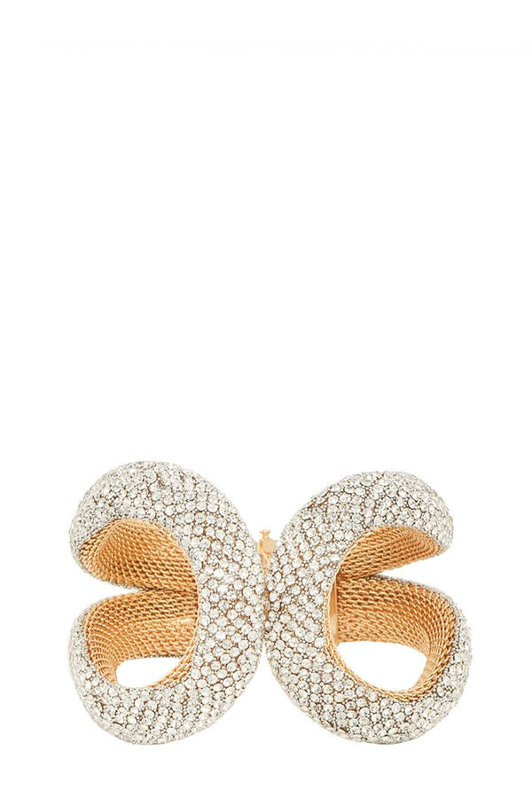 FULL RHINESTONE WIDE CURVE CUFF BRACELET KB2085 - Marian Style Boutique