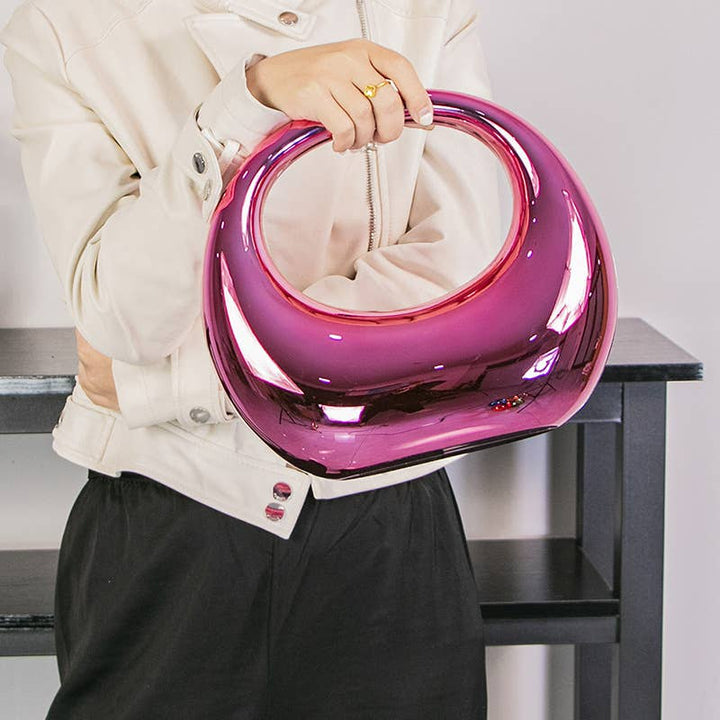 Marian Style Trendy Designer Style Metallic Electroplating Color Handbag - Marian Style Boutique