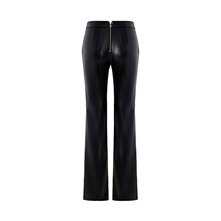 Marian Style Women's PU Micro-flared High-waisted Wide-leg Pants - Marian Style Boutique