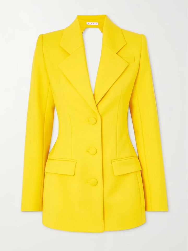 Marian Style Crystal Edged Open Blazer Elegance - Marian Style Boutique