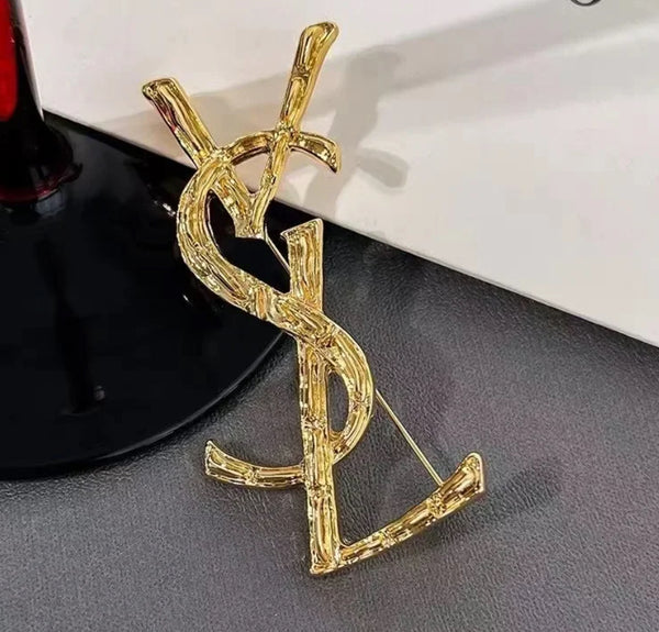 Vintage Metal Letter Brooches