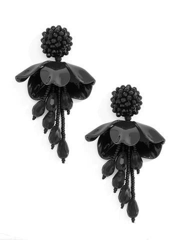 Marian style Handmade Crystal Petal Drop Earring Jewelry - Marian Style Boutique