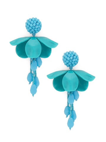 Marian style Handmade Crystal Petal Drop Earring Jewelry - Marian Style Boutique
