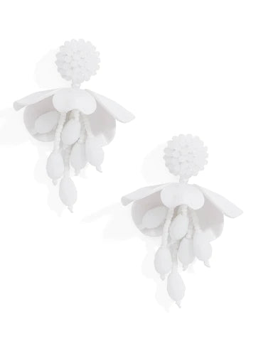 Marian style Handmade Crystal Petal Drop Earring Jewelry - Marian Style Boutique