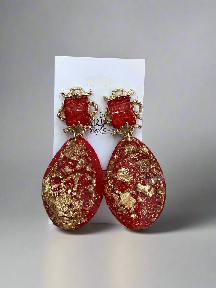 Marian Style Fashion Geometric Water Drop Acrylic Earrings - Marian Style Boutique