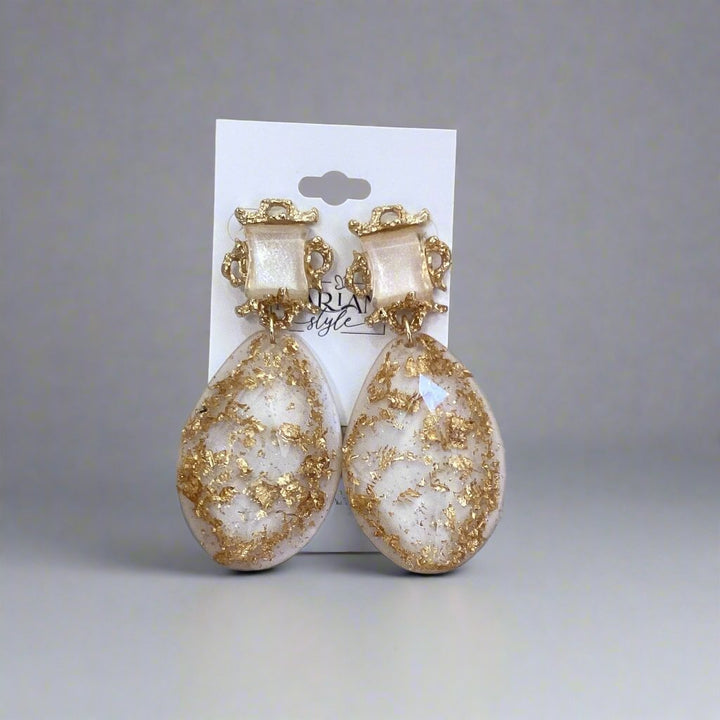 Marian Style Fashion Geometric Water Drop Acrylic Earrings - Marian Style Boutique