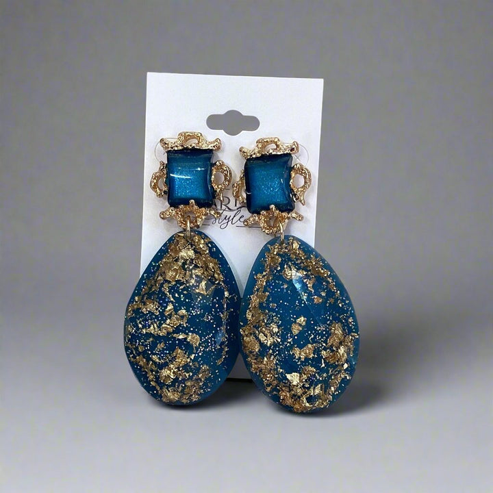 Marian Style Fashion Geometric Water Drop Acrylic Earrings - Marian Style Boutique
