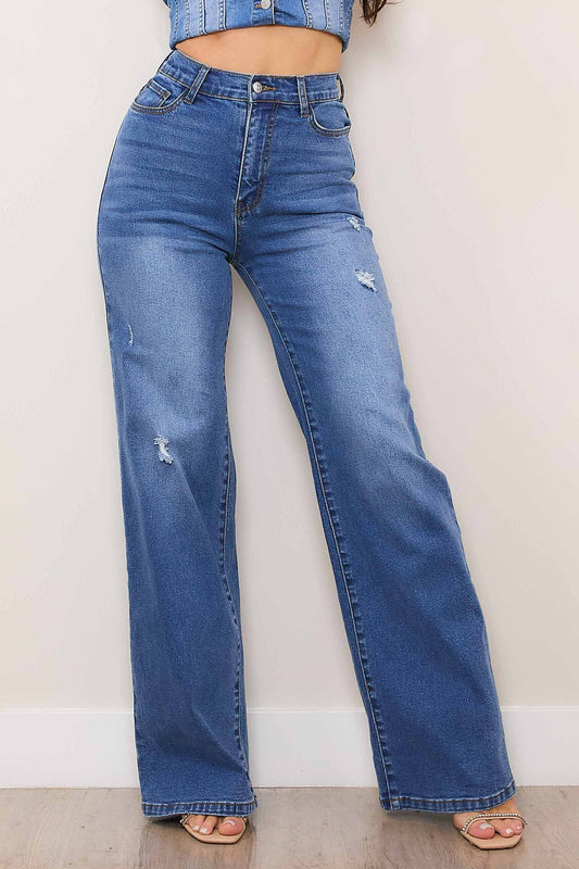 Marian Style High-Rise Everyday Wide Leg Jeans