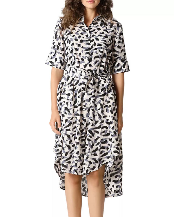 Spotted brush strokes:grey - Marian Style Boutique