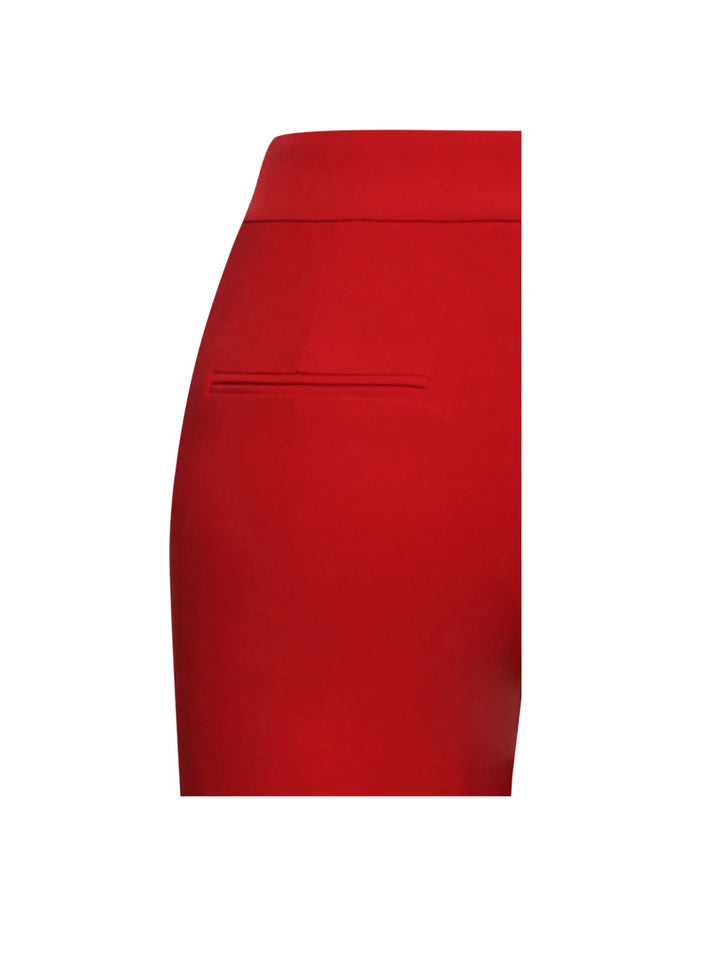 Marian Style Red Skinny Fit Crepe Trousers - Marian Style Boutique