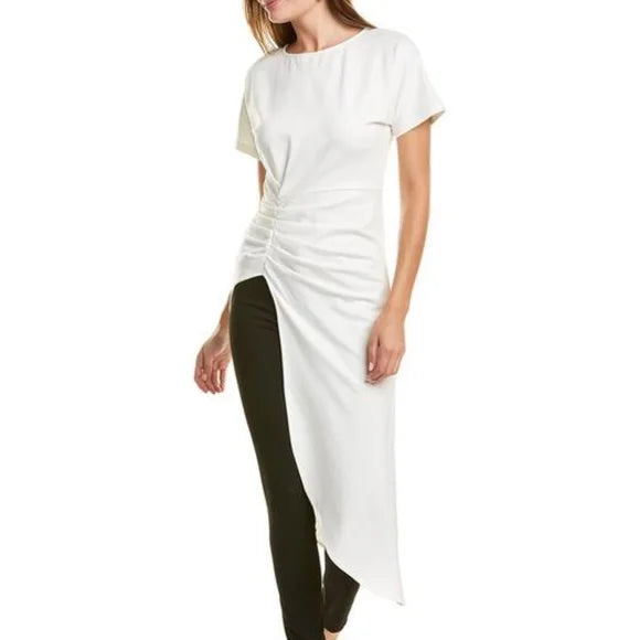 Long unbalanced shirt wit - Marian Style Boutique