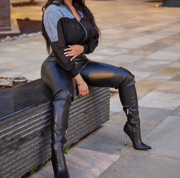 MARIAN STYLE SYN CROP TOP/ JACKET - Marian Style Boutique