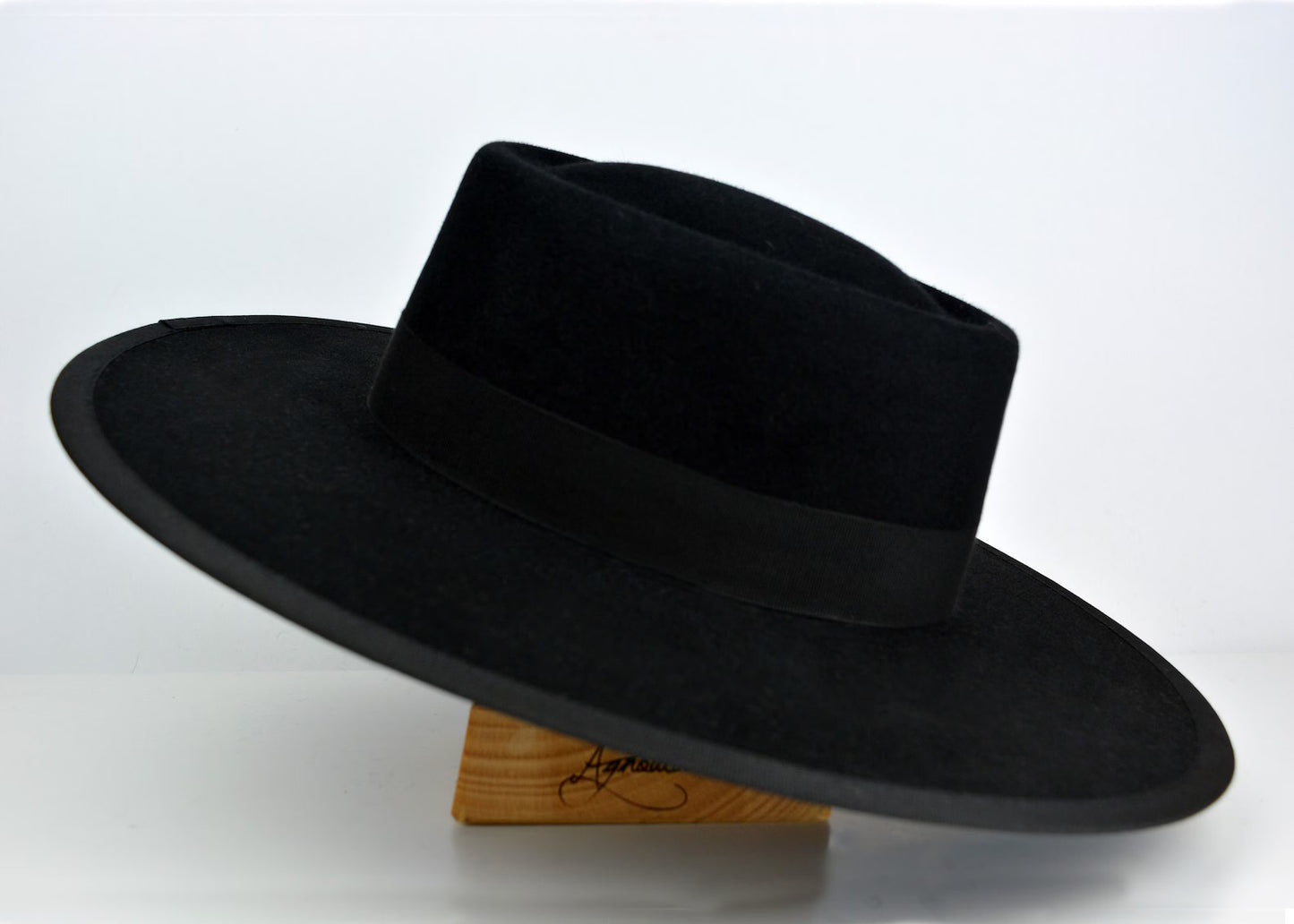 MARIAN STYLE WOOL FELT TELESCOPE GAMBLER (BOLERO) HAT