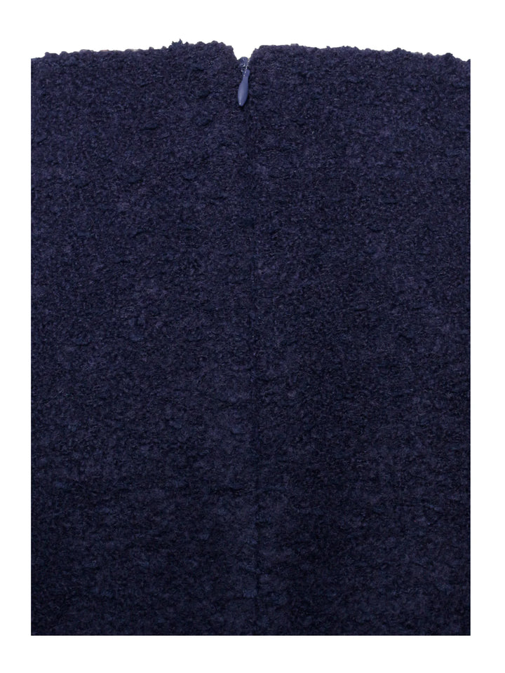 Marian style Blue Boucle Wool Bodycon Mini Skirt - Marian Style Boutique
