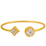 MARIAN STYLE MOTHER OF PEARL CUFF BANGLE - Marian Style Boutique