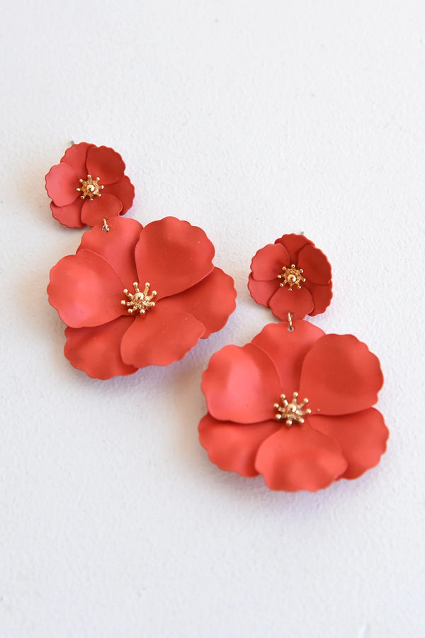 Earring/orange - Marian Style Boutique