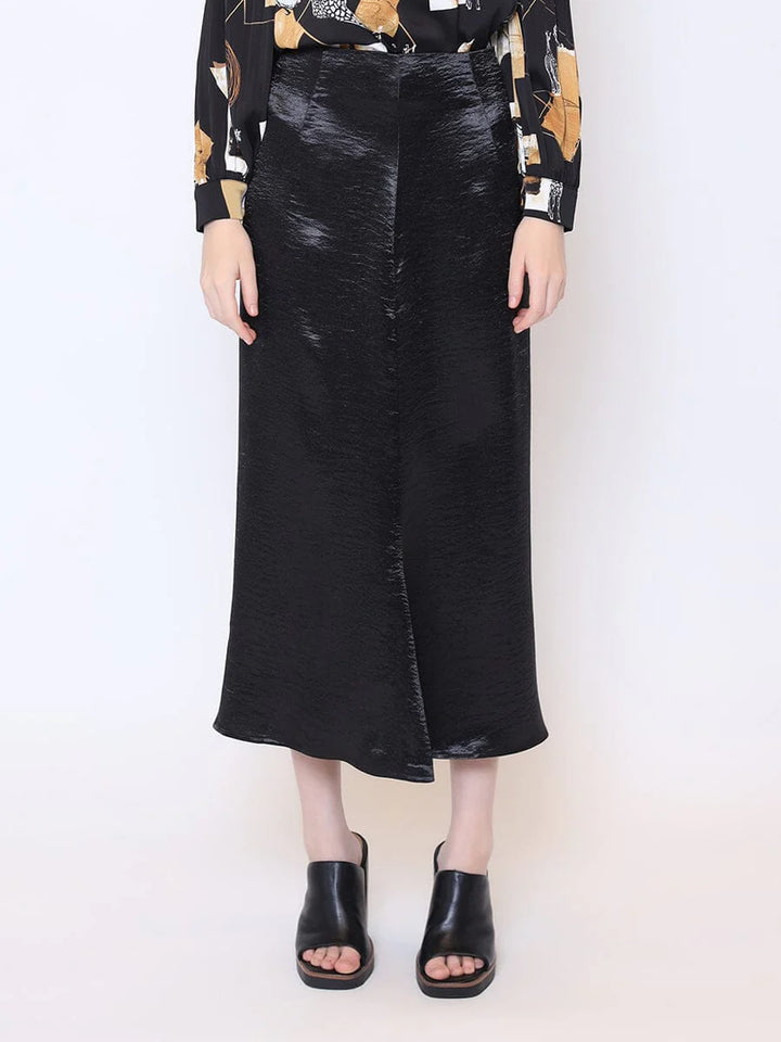 Marian style Textured Satin Fishtail Midi Skirt - Marian Style Boutique