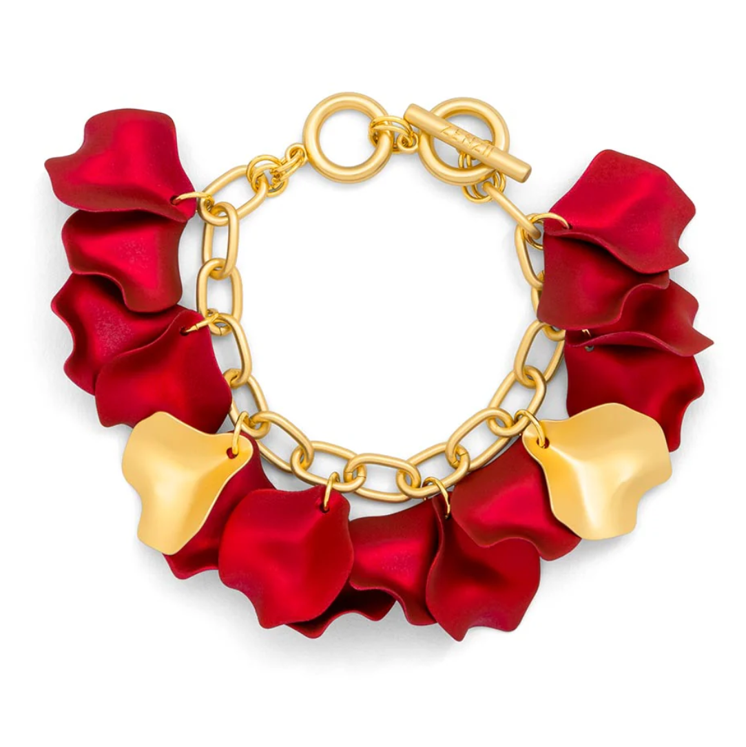 Bracelet- metallic red