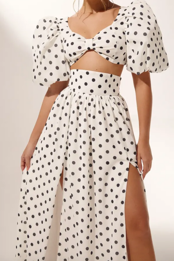 Marian style Polka Dot Skirt Set - Marian Style Boutique