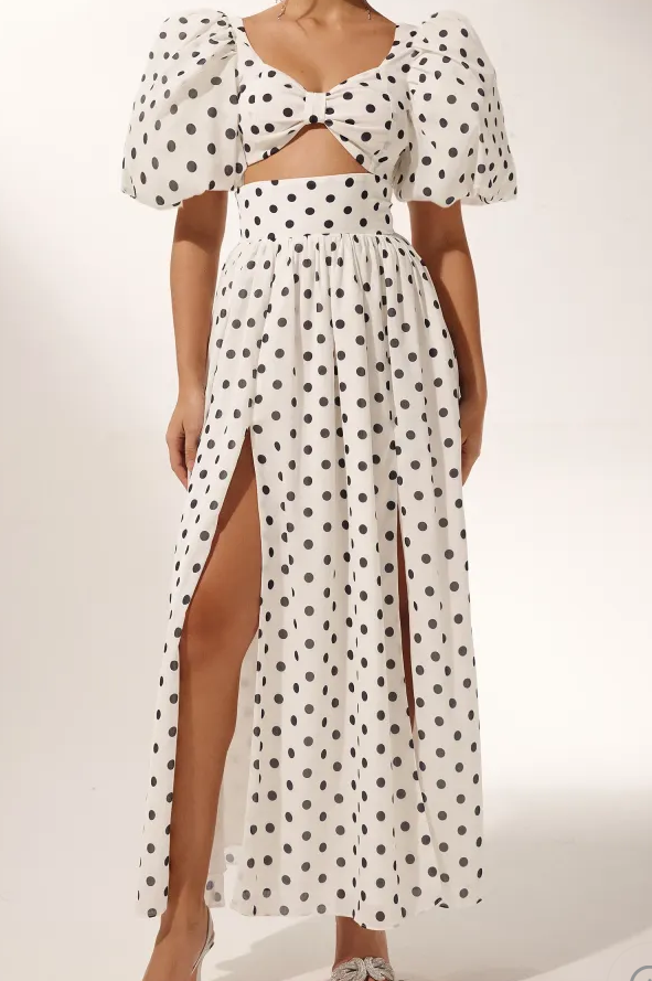 Marian style Polka Dot Skirt Set - Marian Style Boutique