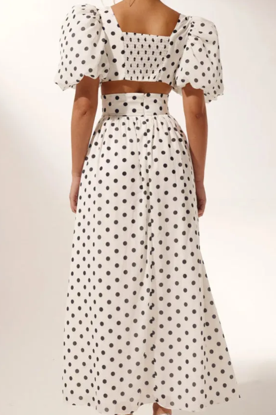 Marian style Polka Dot Skirt Set - Marian Style Boutique