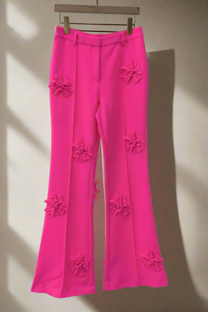 Elegant floral suit y flared pants set - Marian Style Boutique