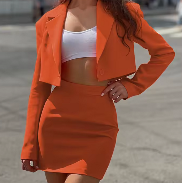 Two piece sets/orange - Marian Style Boutique