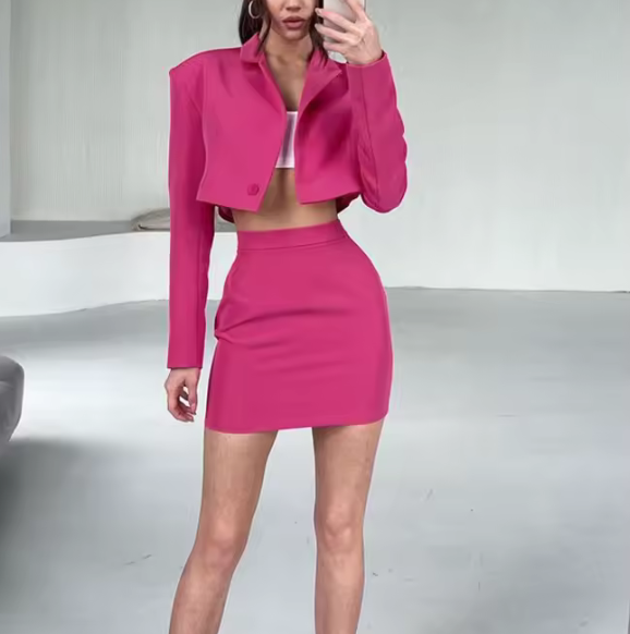 Two piece sets/ Fuchsia - Marian Style Boutique