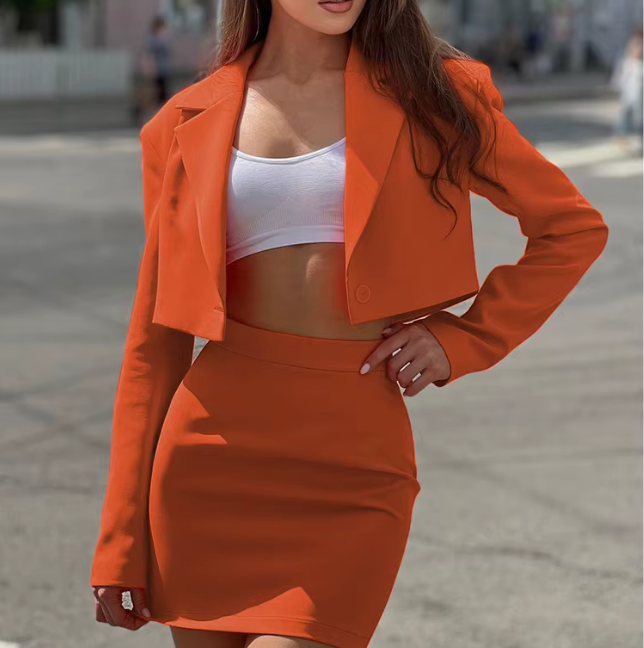 Two piece sets/orange - Marian Style Boutique