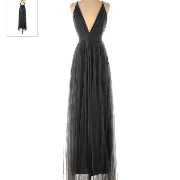 Marian style V-neck Split Tulle - Marian Style Boutique
