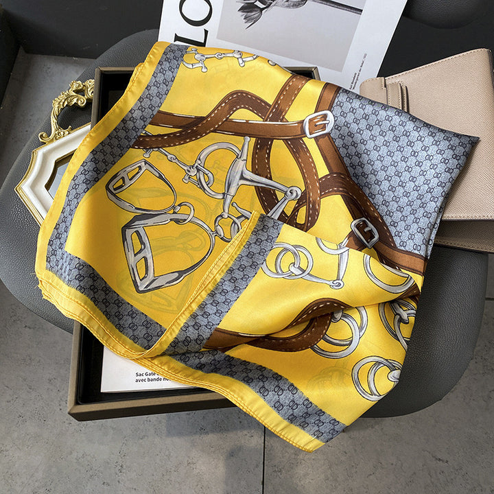 Plaid Square Vintage Scarf - Marian Style Boutique