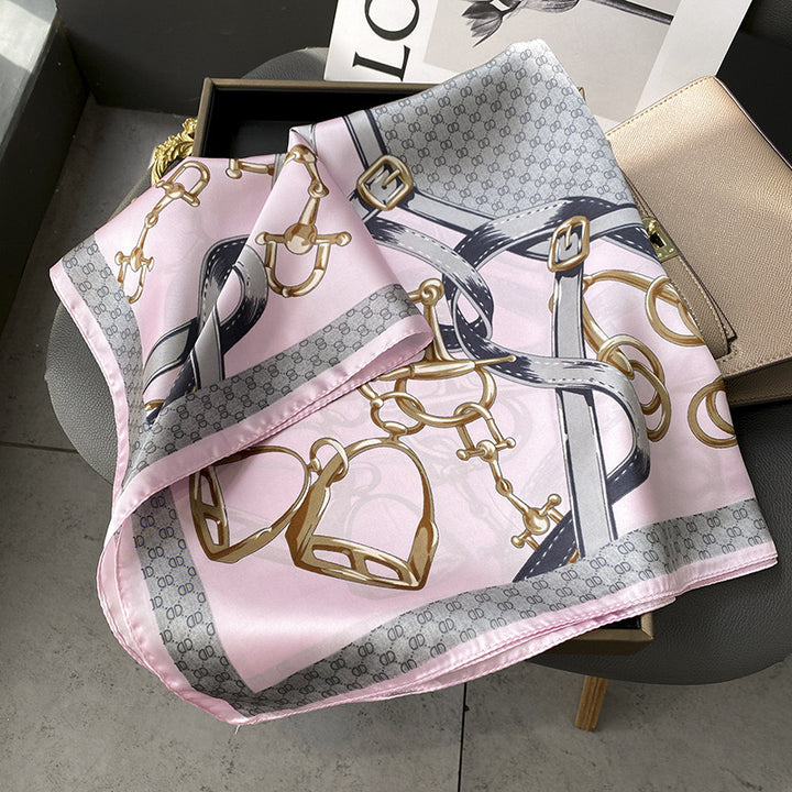 Plaid Square Vintage Scarf - Marian Style Boutique