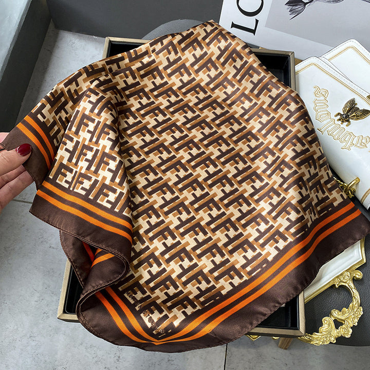 Plaid Square Vintage Scarf - Marian Style Boutique