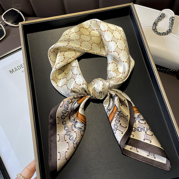 Plaid Square Vintage Scarf - Marian Style Boutique