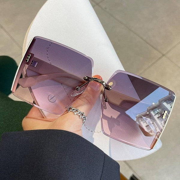 Frameless UV400 Sunglasses for Outdoor Sun Protection - Marian Style Boutique