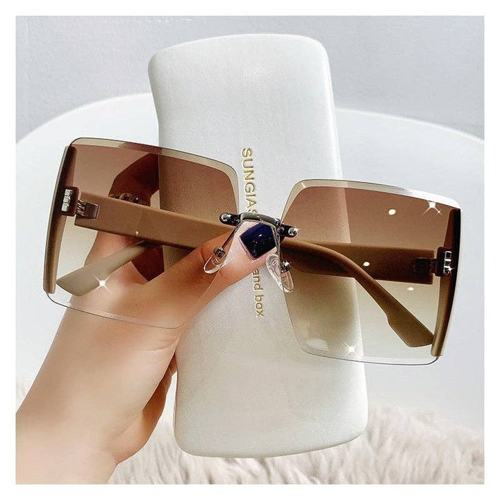 Frameless UV400 Sunglasses for Outdoor Sun Protection - Marian Style Boutique