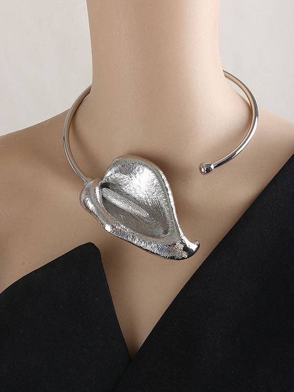 Leaves Shape Solid Color Necklaces Accessories - Marian Style Boutique