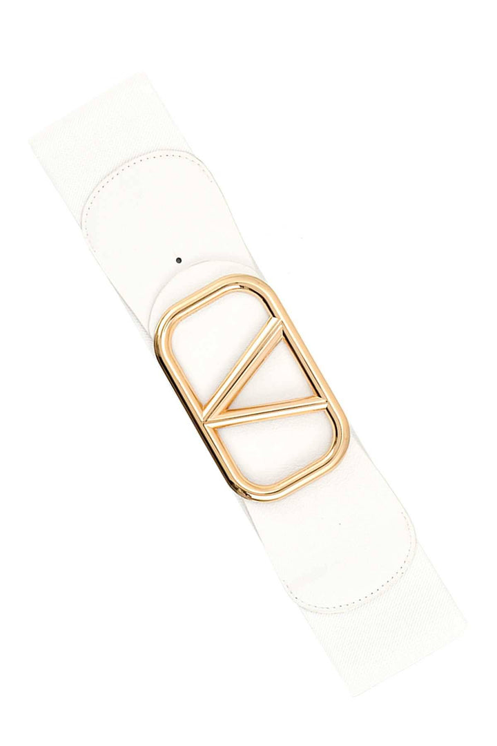 Marian style V IN SQUARE METAL BUCKLE ELASTIC BELT - Marian Style Boutique