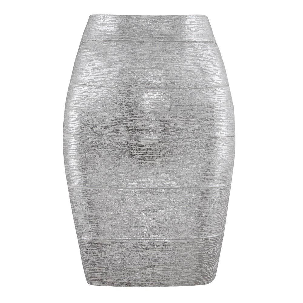 Marian Style Elegant Gold Bandage Skirt | Chic Hip-Wrap