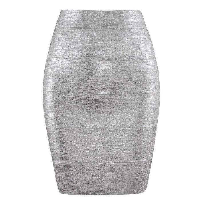 Marian Style Elegant Gold Bandage Skirt | Chic Hip-Wrap - Marian Style Boutique