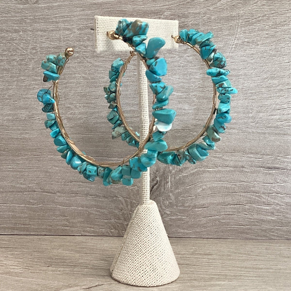 Earring/blue - Marian Style Boutique