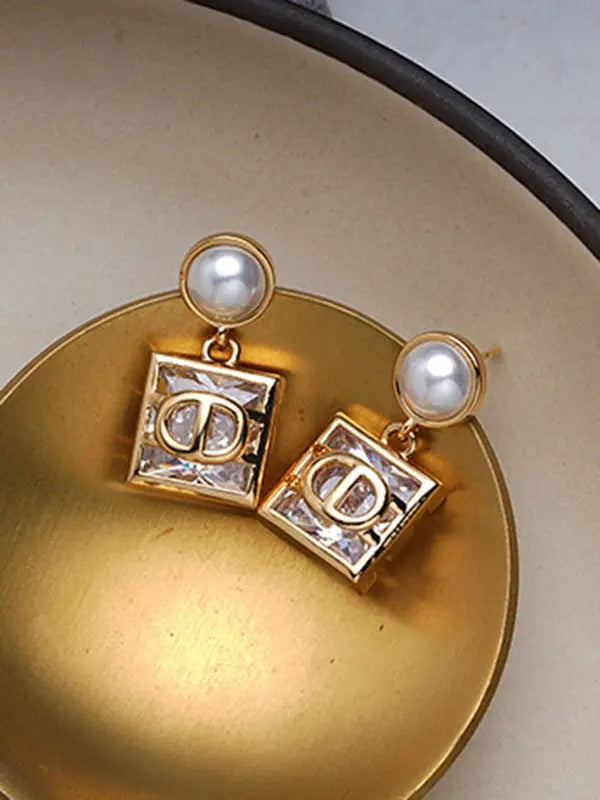 Contrast Color Geometric Earrings Accessories - Marian Style Boutique