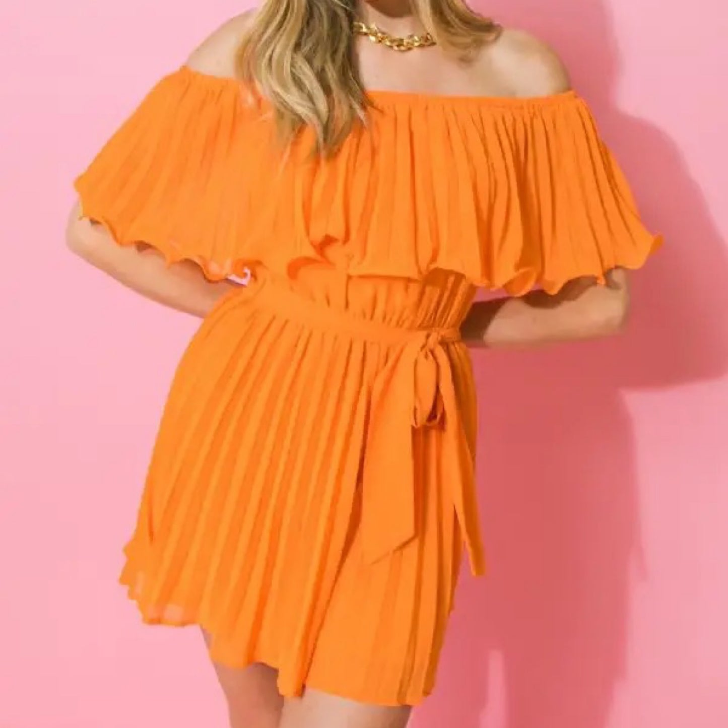 Rompers - A Solid woven pleated romper featuring