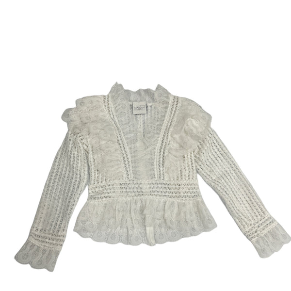 Lace - Lace sweater beige - Marian Style Boutique