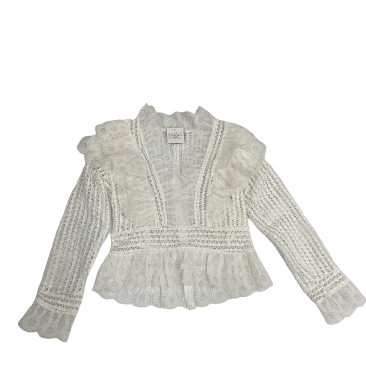 Lace - Lace sweater beige - Marian Style Boutique