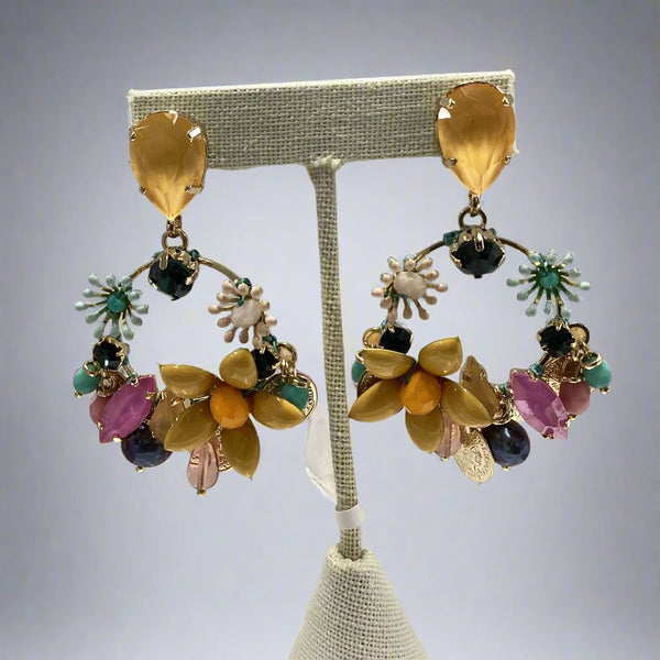 Earring-Yellow - Marian Style Boutique
