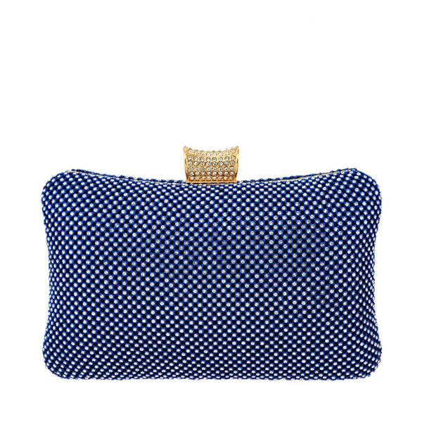 Rhinestone Box Clutch Evening Bag - Marian Style Boutique